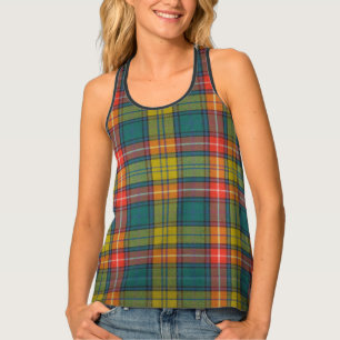 Buchanan Ancient Tartan Pattern Tank Top