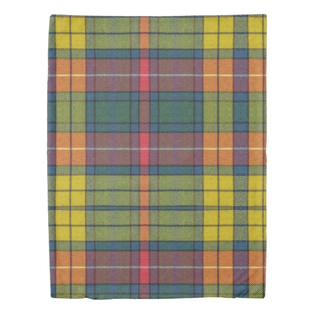 Buchanan Ancient Tartan Plaid Pattern Duvet Cover (Front)