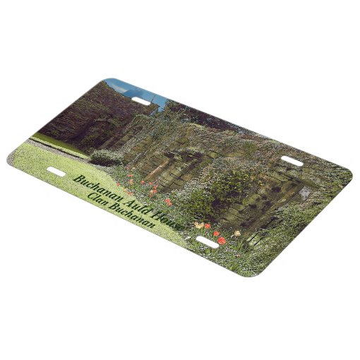 Buchanan Auld House Clan Buchanan License Plate Zazzle