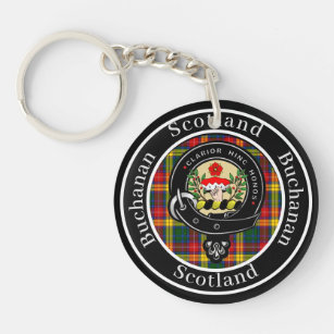 PAISLEY Clan Crest Tartan Colors Keychain Aluminum Square Key Chain Scottish 