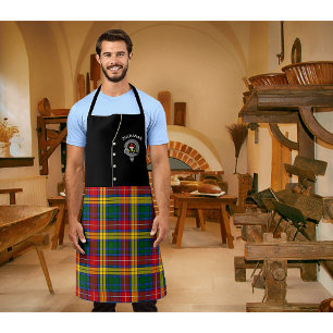 Buchanan Clan Badge & Tartan Kilt Apron