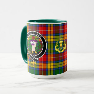 Buchanan Clan Badge & Tartan Mug