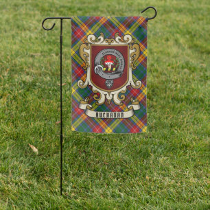 Buchanan Clan Badge & Tartan  Personalized   Garde Garden Flag
