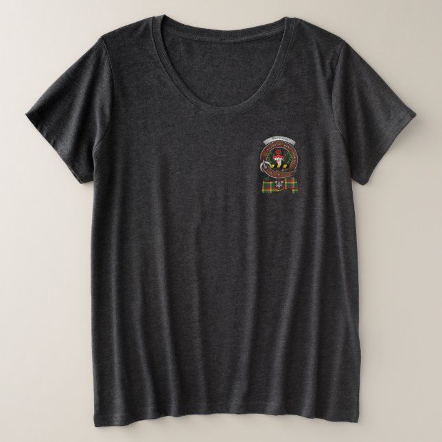 Buchanan Clan Badge Women's Pocket Plus Size T-Shirt (Design Front)