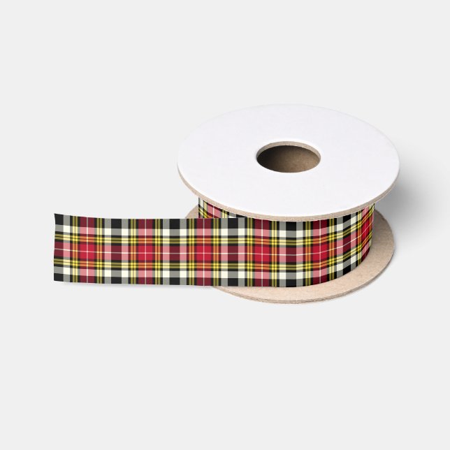 Buchanan Clan Dress Tartan Scottish Plaid Satin Ribbon (Spool)