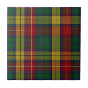 Buchanan Clan Hunting Tartan Plaid Ceramic Tile