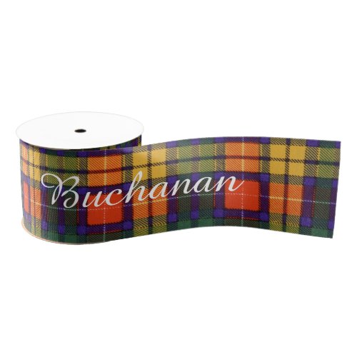 Buchanan clan Plaid Scottish tartan Grosgrain Ribbon