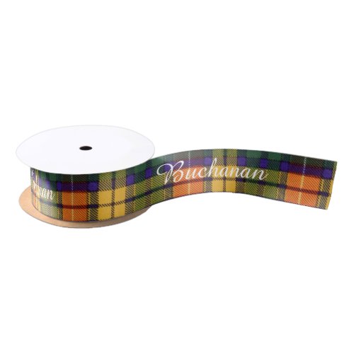 Buchanan clan Plaid Scottish tartan Satin Ribbon