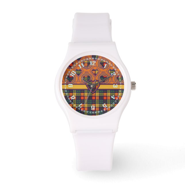 Buchanan clan Plaid Scottish tartan Watch (Front)