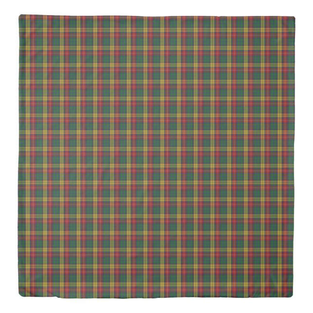 Buchanan Clan Tartan Plaid Pattern Duvet Cover (Front)