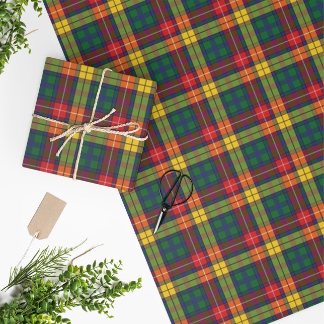 Buchanan Clan Tartan Plaid Pattern Holidays Wrapping Paper (Creator Uploaded)