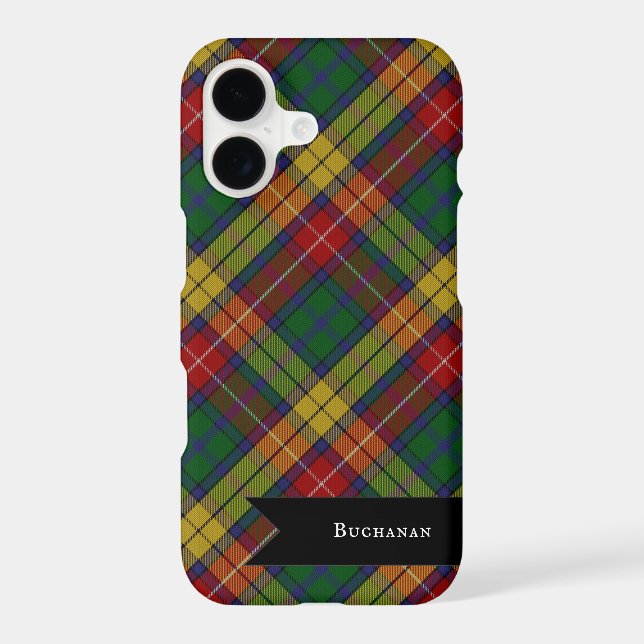 Buchanan Clan Tartan Plaid Pattern iPhone Case (Back)