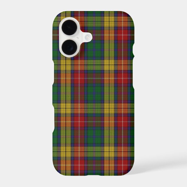 Buchanan Clan Tartan Plaid Pattern Iphone Case (Back)