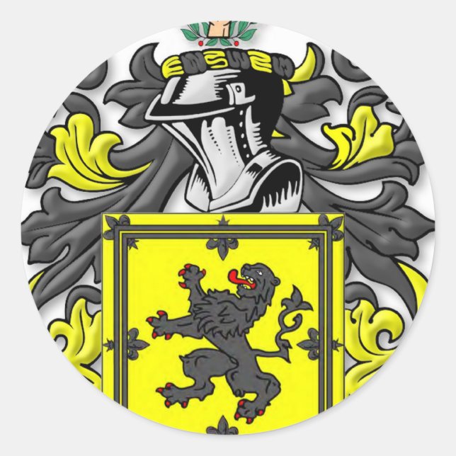 Buchanan Coat of Arms Classic Round Sticker (Front)