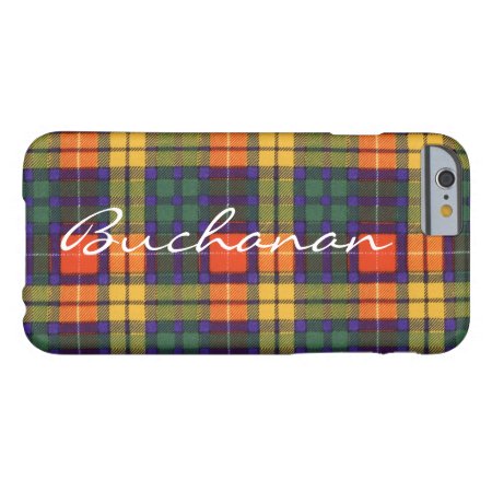 Buchanan Family Clan Plaid Scottish Kilt Tartan Barely There Iphone 6 