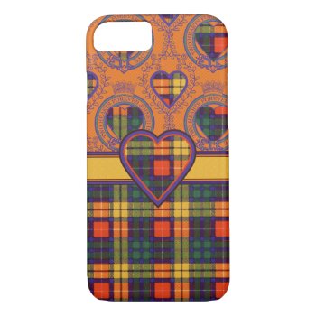 Buchanan Family Clan Plaid Scottish Kilt Tartan Iphone 8/7 Case by TheTartanShop at Zazzle