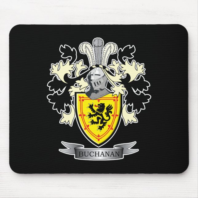 Buchanan Family Crest Coat of Arms Mouse Pad (Front)