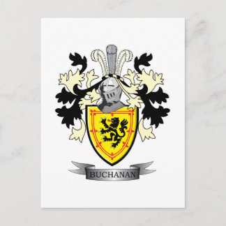 Buchanan Family Crest Coat of Arms Postcard
