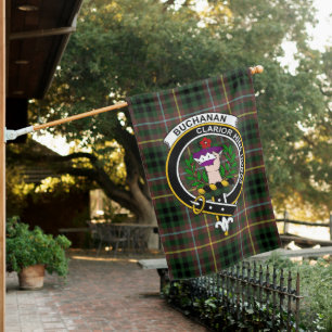 Buchanan Hunting Tartan Flag Clan Badge