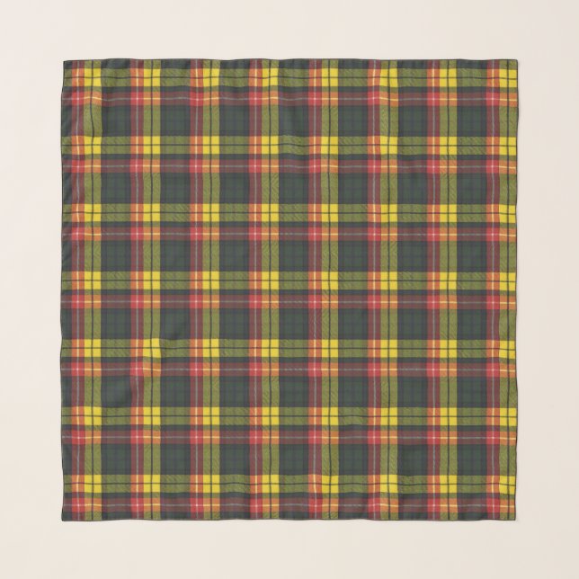Buchanan Modern Original Scottish Tartan Scarf (Front)