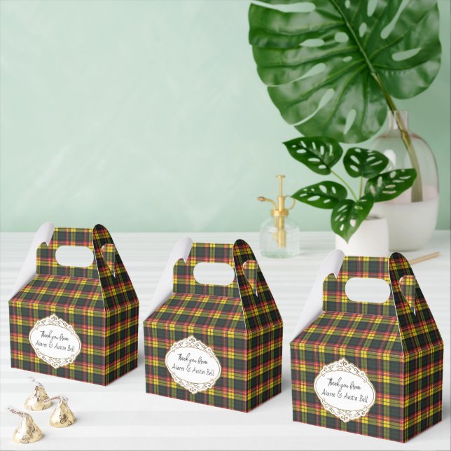 Buchanan Modern Scottish Tartan Favor Boxes (Multiple)