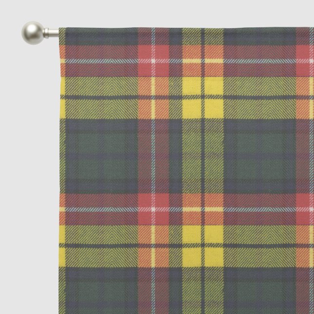 Buchanan Modern Scottish Tartan  Sheer Curtains (Pocket)