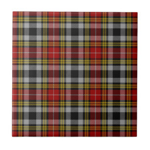 Buchanan Old Dress Scottish Clan Tartan Plaid Ceramic Tile