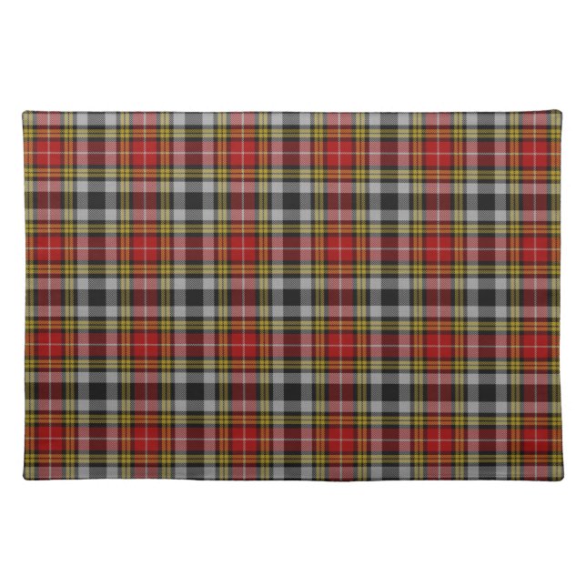 Buchanan Old Dress Scottish Clan Tartan Plaid Cloth Placemat (Front)