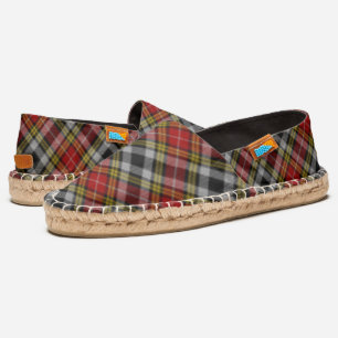 Buchanan Old Dress Scottish Clan Tartan Plaid Espadrilles