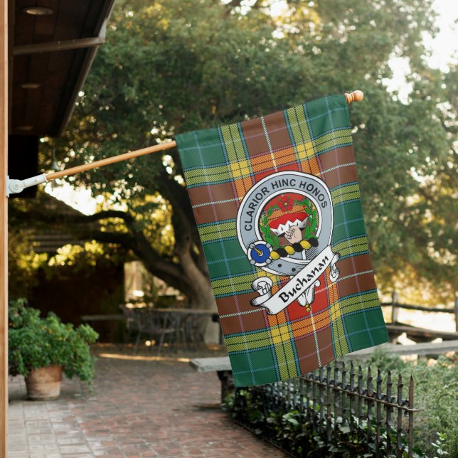 Buchanan Old Sett Clan Badge Tartan Flag Scottish (In SItu)