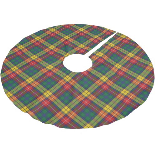 Buchanan Plaid Tartan Pattern Brushed Polyester Tree Skirt