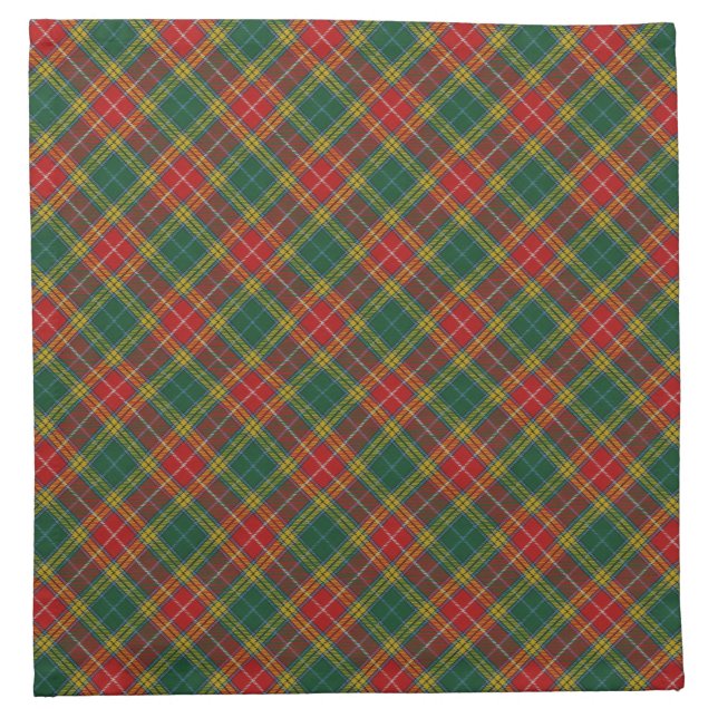 Buchanan Scottish Clan Tartan Napkins (Front)