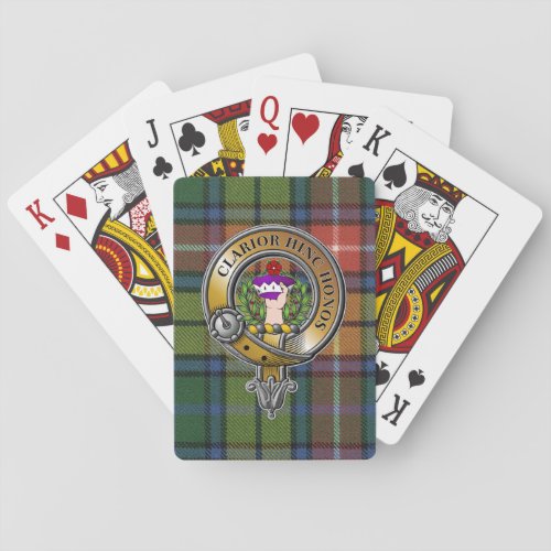 Buchanan Tartan  Badge Poker Cards