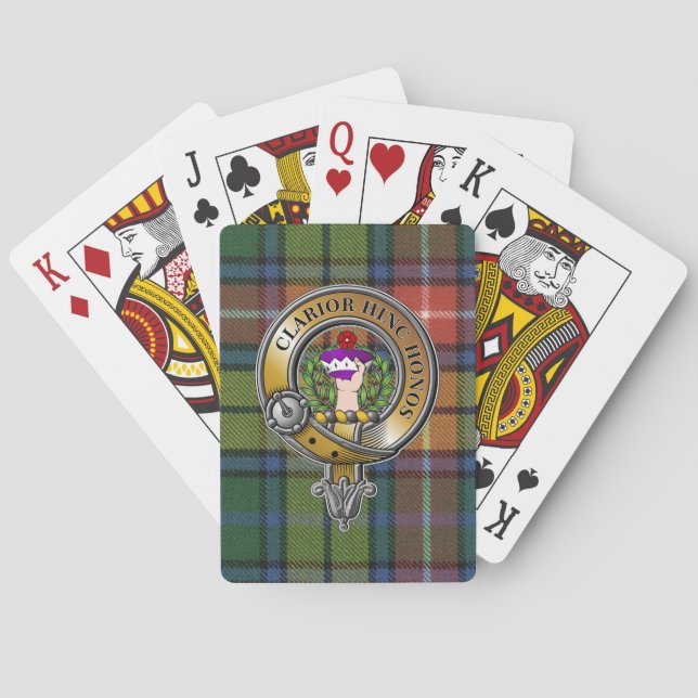 Buchanan Tartan & Badge Poker Cards (Back)
