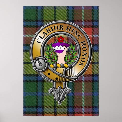 Buchanan Tartan  Badge Poster