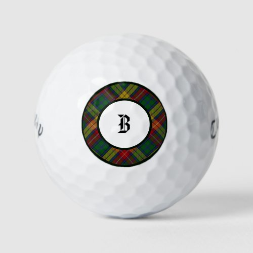 Buchanan Tartan Clan Plaid Golf Balls