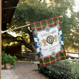 Buchanan Tartan Garden Flag - Tartan Flag Clan Bad
