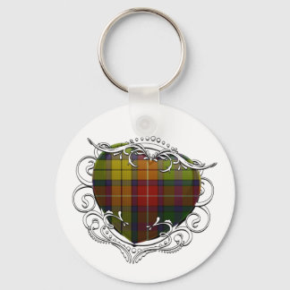 Buchanan Tartan Heart Keychain