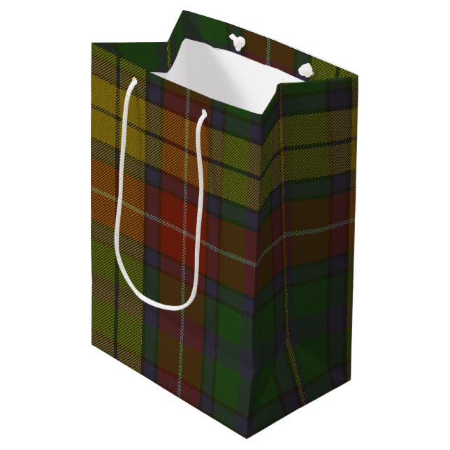 Buchanan Tartan Medium Gift Bag (Front Angled)