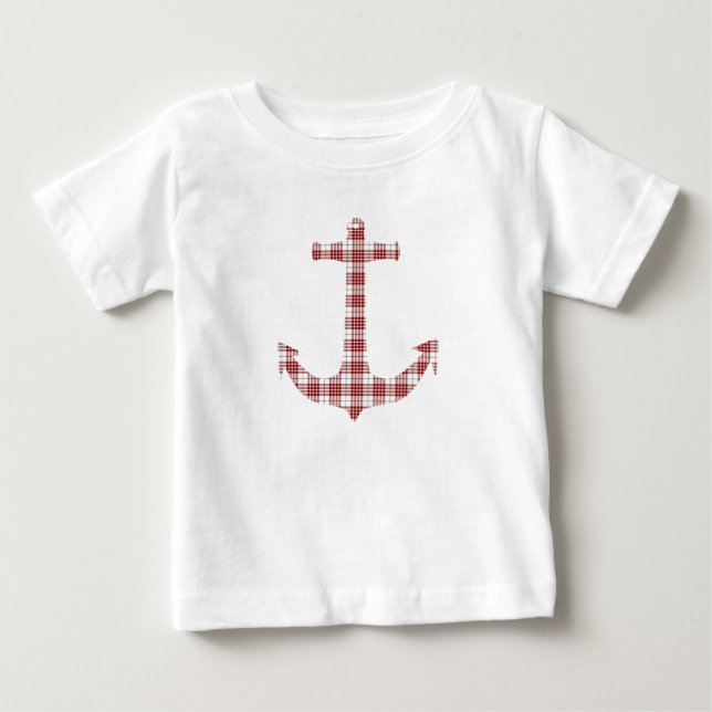 Buchanan Tartan Plaid Anchor Baby T-Shirt (Front)