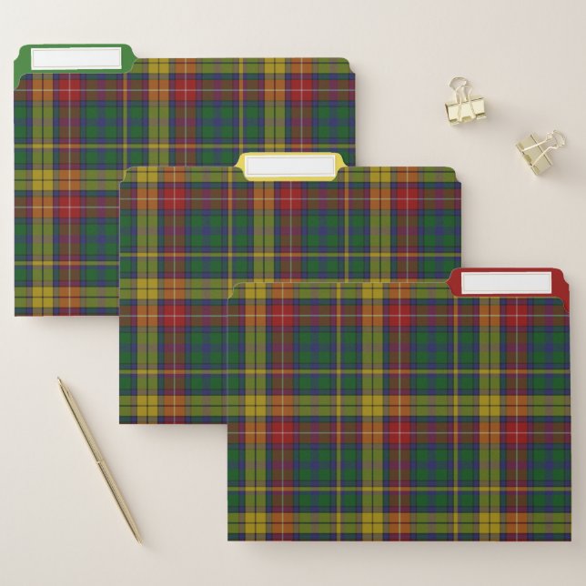Buchanan Tartan Plaid File Folder Set (Set)