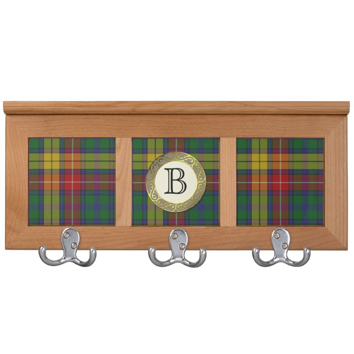 Buchanan Tartan Plaid Monogram Coat Rack