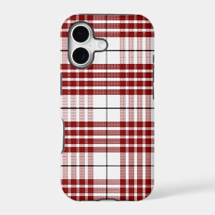 Buchanan tartan red white plaid iPhone 17 case
