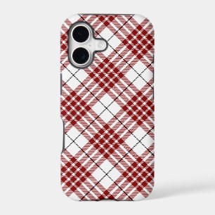 Buchanan tartan red white plaid iPhone 17 case