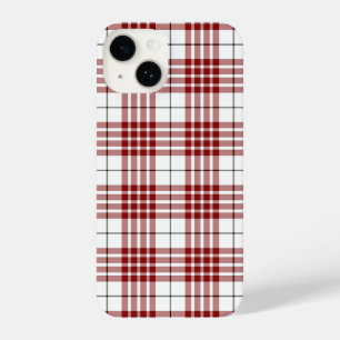Buchanan tartan red white plaid iPhone 14 case