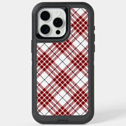 Buchanan tartan red white plaid iPhone 15 pro max case