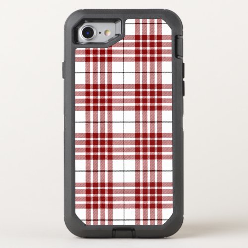 Buchanan tartan red white plaid OtterBox defender iPhone SE87 case