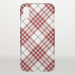 Buchanan tartan red white plaid iPhone x case