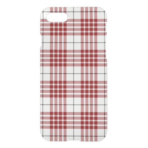 Buchanan tartan red white plaid iPhone SE87 case