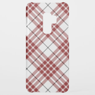 Buchanan tartan red white plaid uncommon samsung galaxy s9 plus case